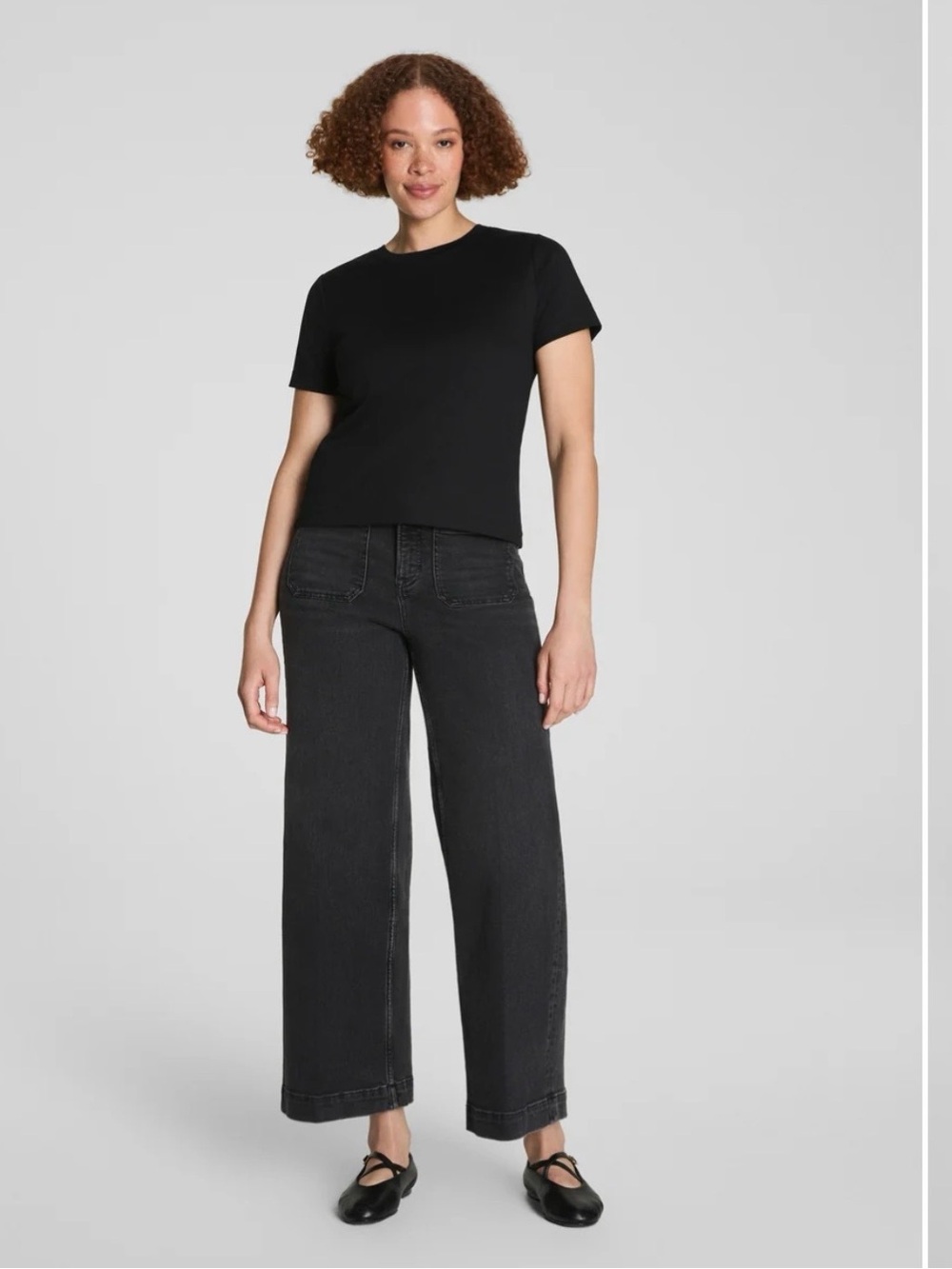 SPANXshape Authentic 360
Cropped Wide Leg Jeans with Patch Pockets